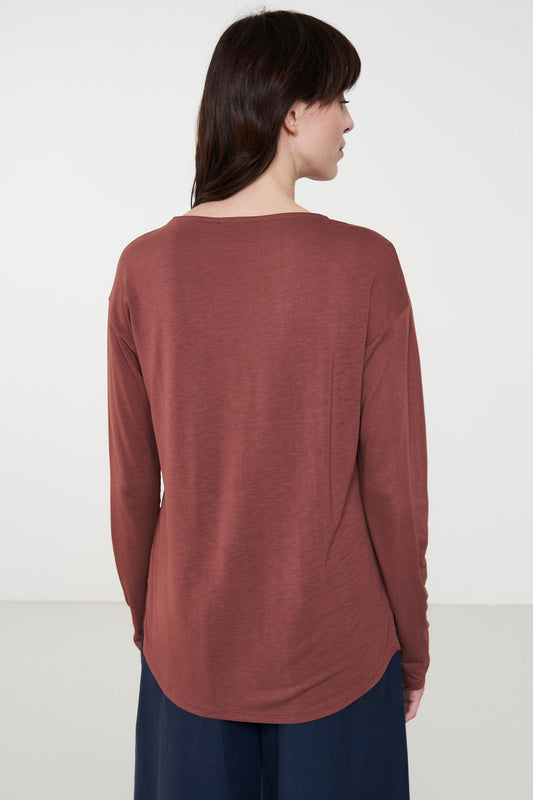 Casual Longsleeve aus Bio Baumwolle & ECOVERO™