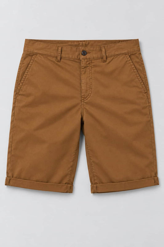 Micro-Chino Shorts aus Bio Baumwolle