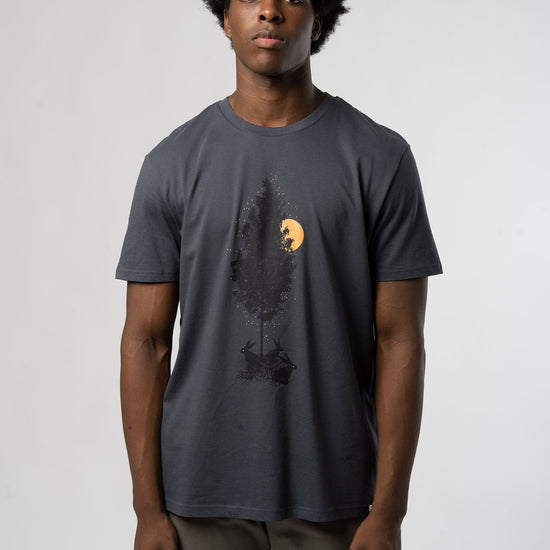 D-Lepus-T-Shirt-aus-Biobaumwolle-Natuerliche-Mode-India-Ink-Grey-Vorne