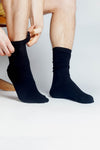 M-1301-Fair-Trade-Bio-Socken-Herren-Lang-Schwarz-Detail-3