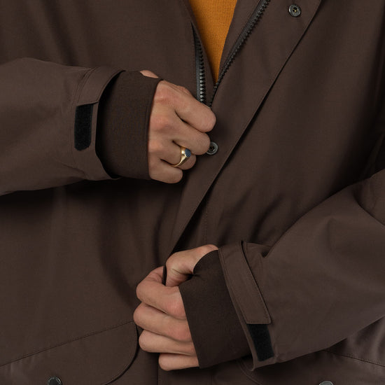 M-Active-Coat-Sympatex-aus-recyceltem-Polyester-Bio-Sweatshirts-Brown-Detail