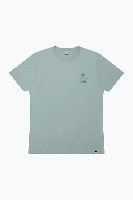 Be The Change Flower Männer Bambus T-Shirt