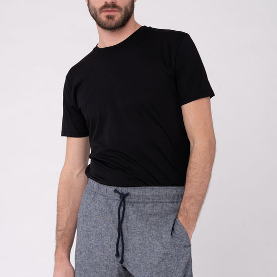 M-DH245-Slim-Fit-Hanf-T-Shirt-Nachhaltig-Fair-Black-Vorne7
