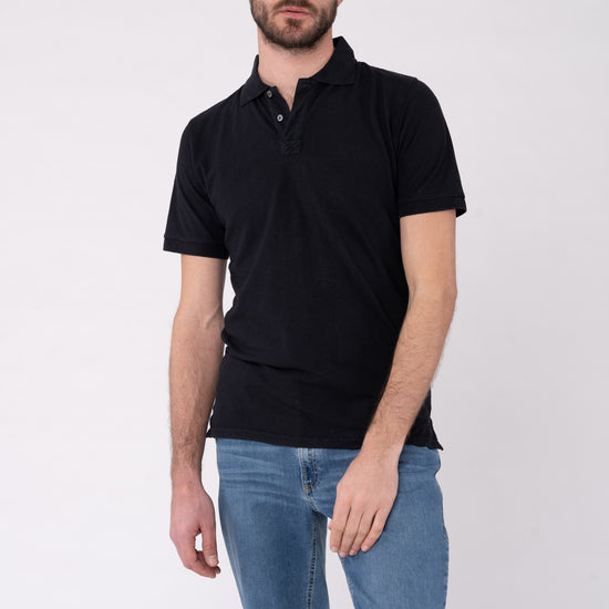 M-DH279OEB-Klassisches-Poloshirt-aus-Hanf-Bio-Baumwolle-Organic-Kleidung-EDURA-Black-Vorne2