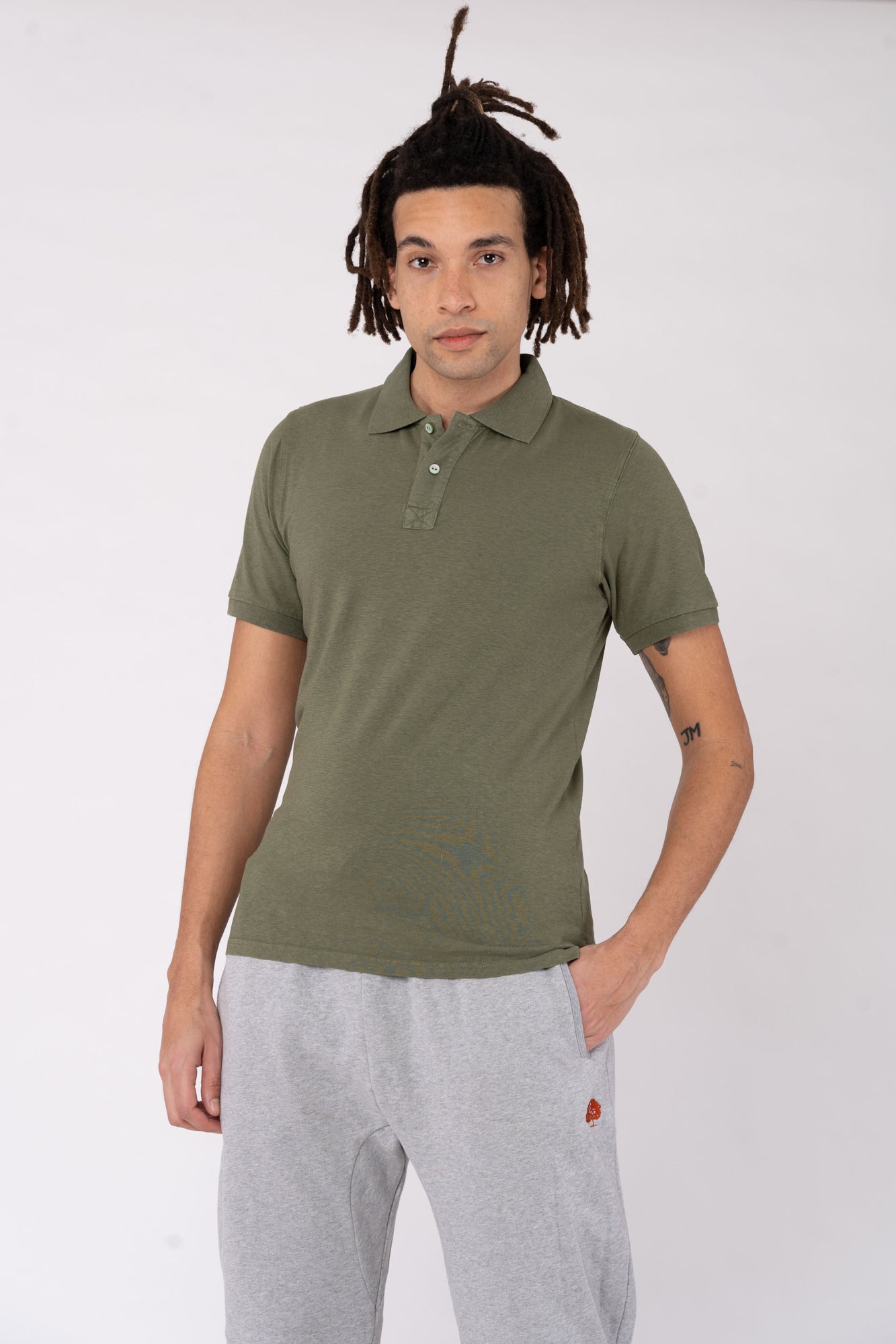 M-DH279OEB-Klassisches-Poloshirt-aus-Hanf-Bio-Baumwolle-Organic-Kleidung-EDURA-Herb-Vorne2