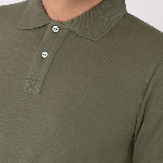 M-DH279OEB-Klassisches-Poloshirt-aus-Hanf-Bio-Baumwolle-Organic-Kleidung-EDURA-Herb-Vorne4