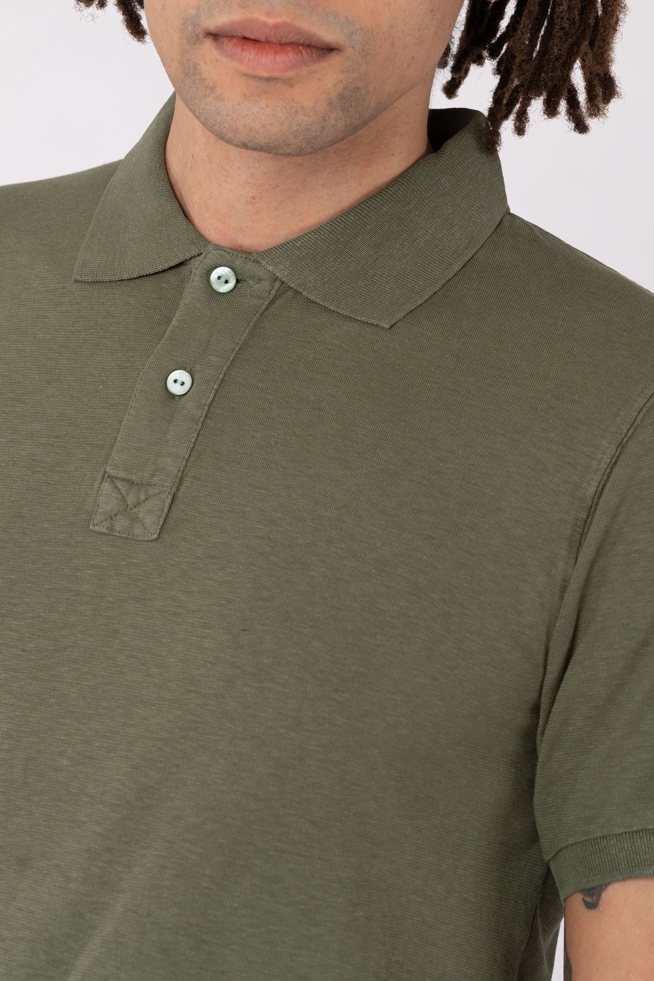 M-DH279OEB-Klassisches-Poloshirt-aus-Hanf-Bio-Baumwolle-Organic-Kleidung-EDURA-Herb-Vorne4