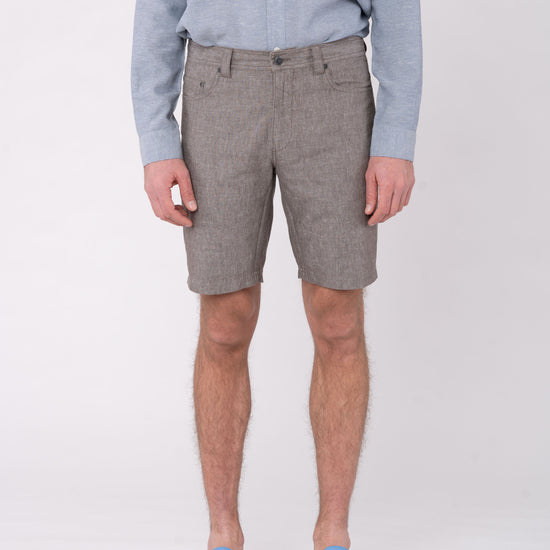 M-DH585OEB-Moderne-Shorts-aus-Hanf-Bio-Baumwolle-Bio-Baumwoll-Kleidung-EKAPANO-Asphalt-Vorne4