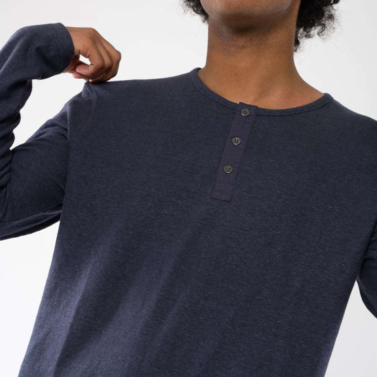 M-DH833OEB-Basic-Henley-Hemd-aus-Hanf-Bio-Baumwolle-Faire-Mode-KOTTAM-Anthracite-Vorne