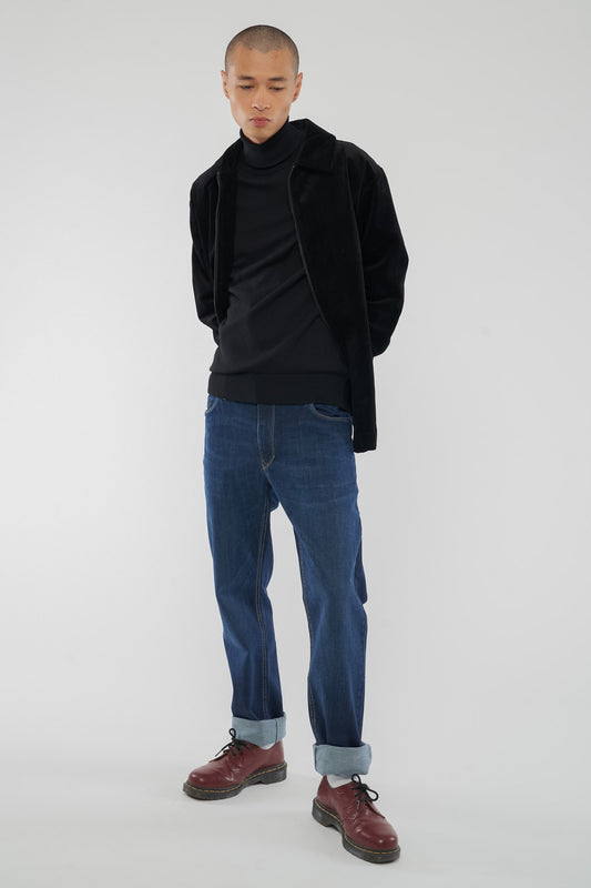 ZOBISTO Sweater für Herren aus Bio Baumwolle in Black, Vorderansicht