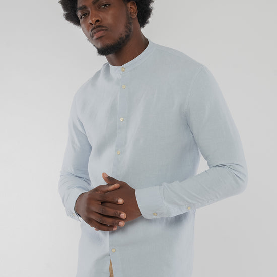 M-GB1293-WES-Hemd-aus-Bio-Baumwolle-Mode-Online-Shop-Herren-KETAKOPA-Misty-Blue-Vorne2