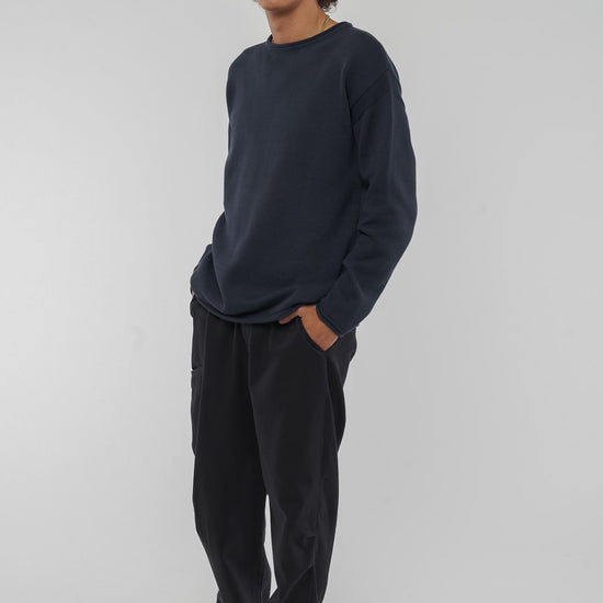 M-GB1316-Cole-Sweatshirt-aus-Bio-Baumwolle-Fair-Gehandelte-Kleidung-Frauen-LOBSTAH-Dark-Blue-Vorne
