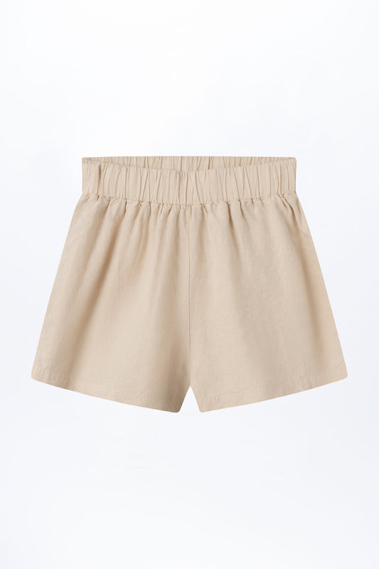 CLEO Hose für Herren aus Leinen in Beige, Detailansicht