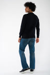 M-RAVI-Strickpullover-Nachhaltige-Sweatshirt-Pulli-Black-Hinten