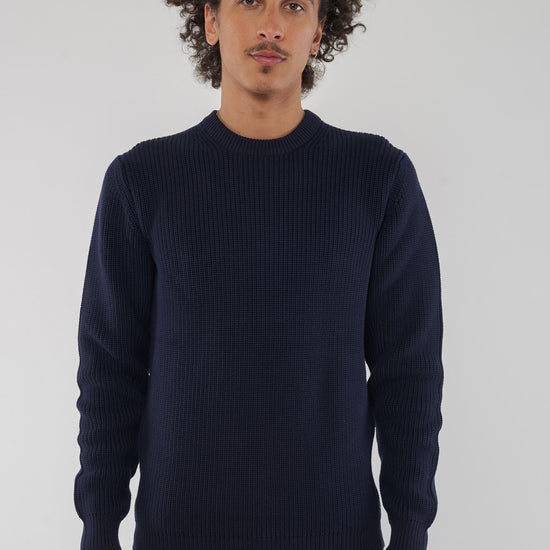 M-Ravi-Strickpullover-Bio-Baumwolle-Navy-Vorne