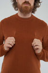 M-Ravi-Strickpullover-Bio-Baumwolle-Rust-Detail