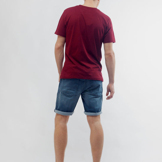 M-SA01-Recycled-T-Shirt-Burgundy-Hinten