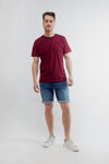 M-SA01-Recycled-T-Shirt-Burgundy-Vorne-2