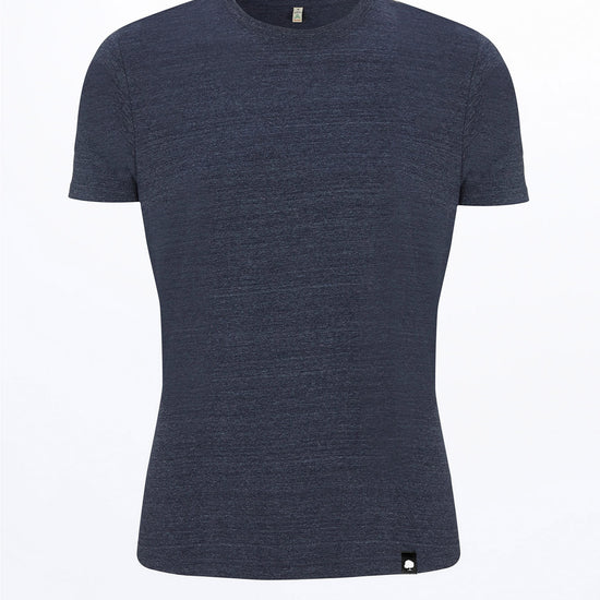 M-SA01-Recycled-T-Shirt-Oeko-Kleidung-Melange-Navy-Durchschuss-1