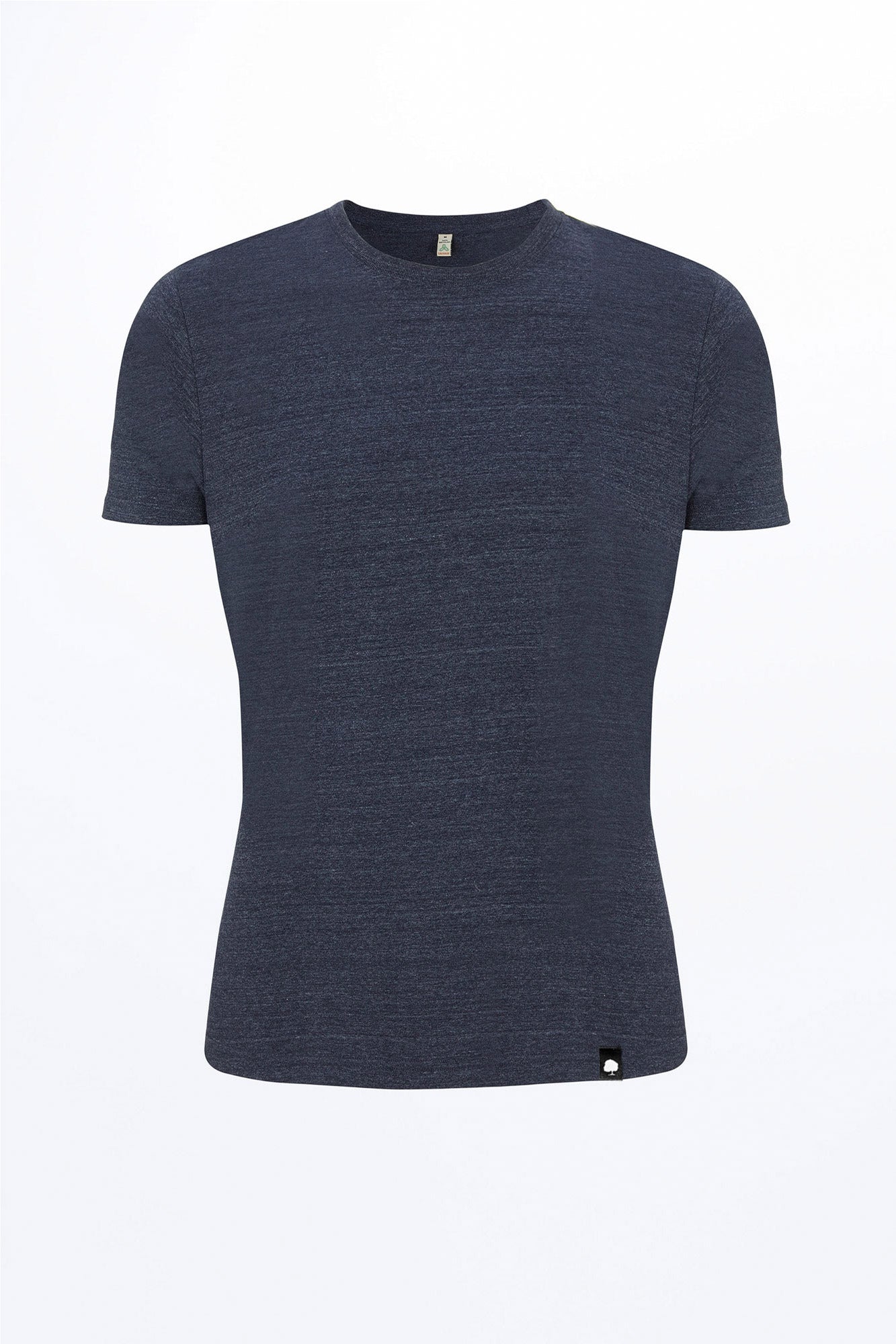 M-SA01-Recycled-T-Shirt-Oeko-Kleidung-Melange-Navy-Durchschuss-1