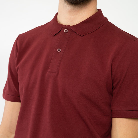 M-STPU335-Polo-Burgundy-Detail