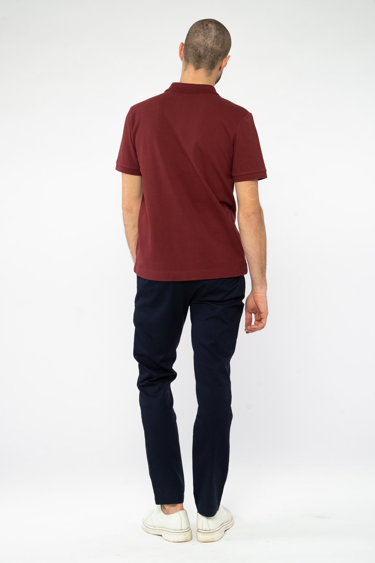 M-STPU335-Polo-Burgundy-Hinten