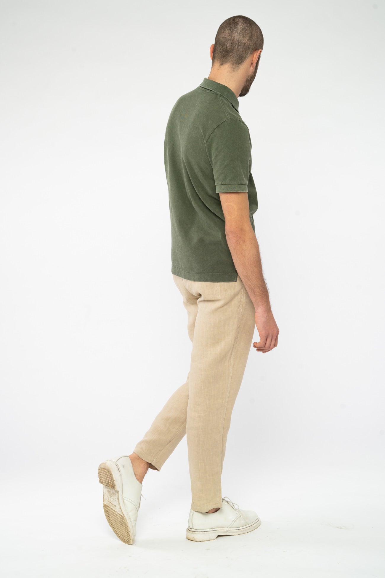 M-STPU335-Polo-Dyed-Age-Green-Hinten