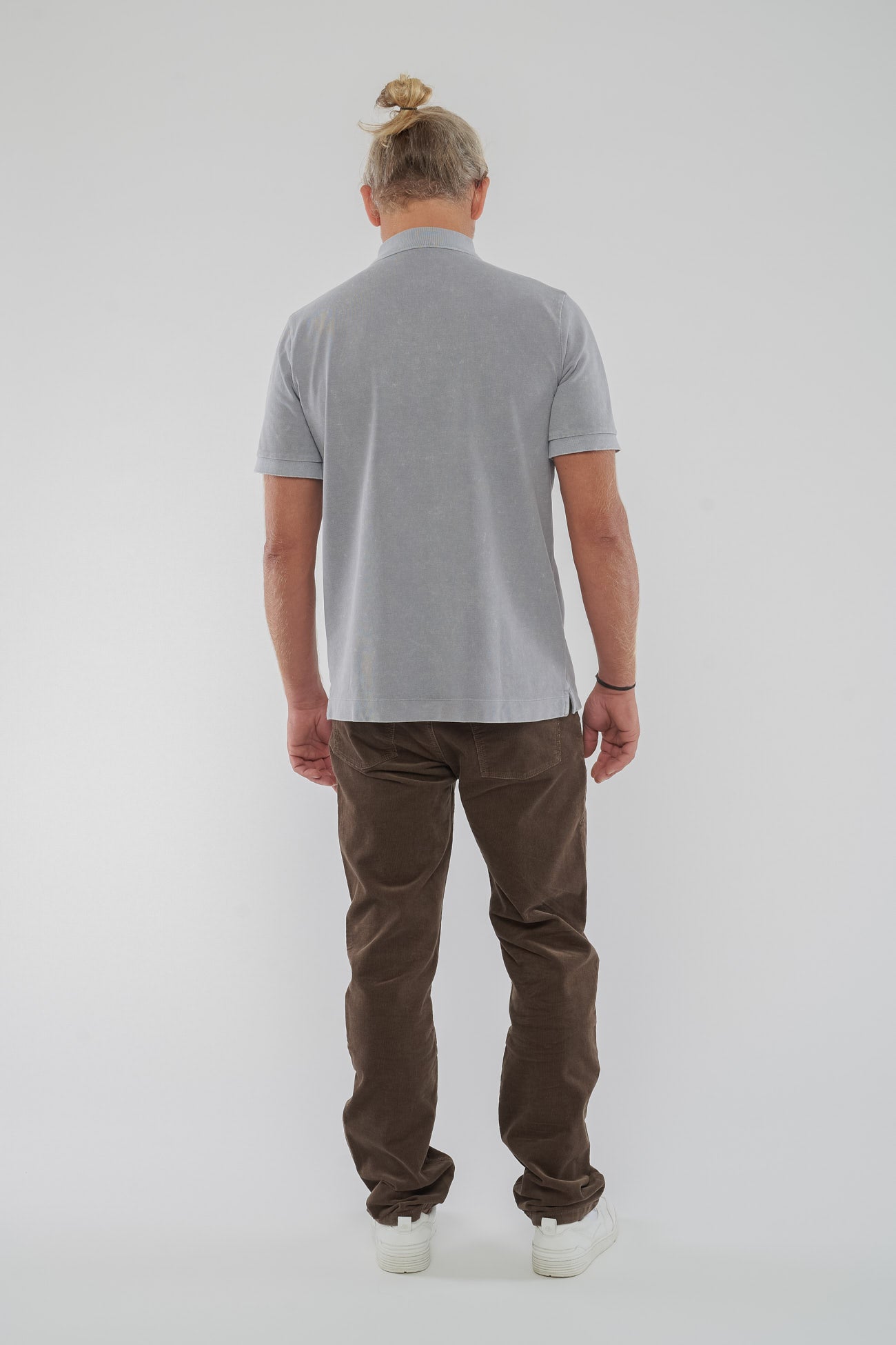 M-STPU335-Polo-Maenner-Faire-Mode-Dyed-Aged-Grey-Hinten