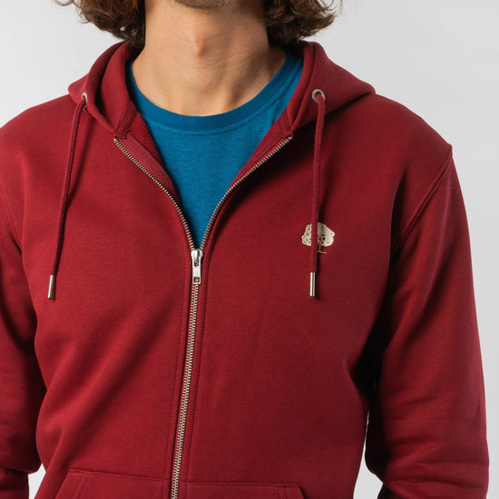 M-STSM566-Standard-Zipper-aus-Bio-Baumwolle-Fair-Gehandelte-T-Shirts-Herren-VINCENTIO-Burgundy-Vorne1