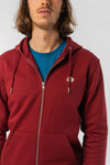 M-STSM566-Standard-Zipper-aus-Bio-Baumwolle-Fair-Gehandelte-T-Shirts-Herren-VINCENTIO-Burgundy-Vorne1