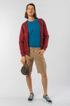 M-STSM566-Standard-Zipper-aus-Bio-Baumwolle-Fair-Gehandelte-T-Shirts-Herren-VINCENTIO-Burgundy-Vorne3