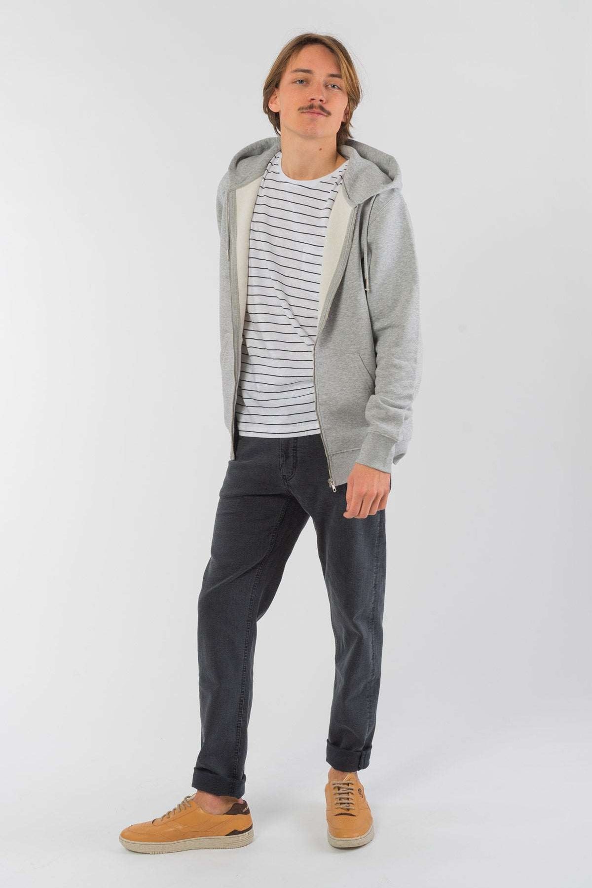M-STSM566-Standard-Zipper-aus-Bio-Baumwolle-Fair-Gehandelte-T-Shirts-Herren-VINCENTIO-Heather-Grey-Vorne1