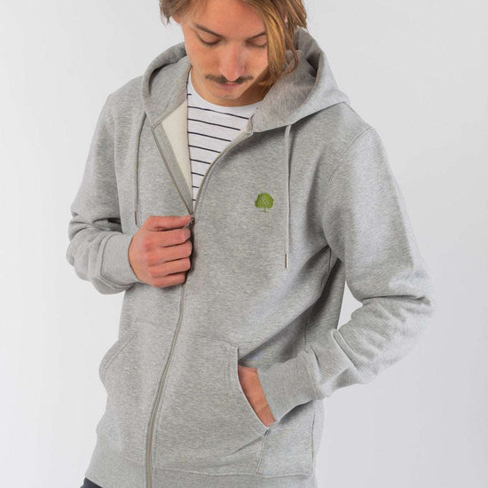 M-STSM566-Standard-Zipper-aus-Bio-Baumwolle-Fair-Gehandelte-T-Shirts-Herren-VINCENTIO-Heather-Grey-Vorne2