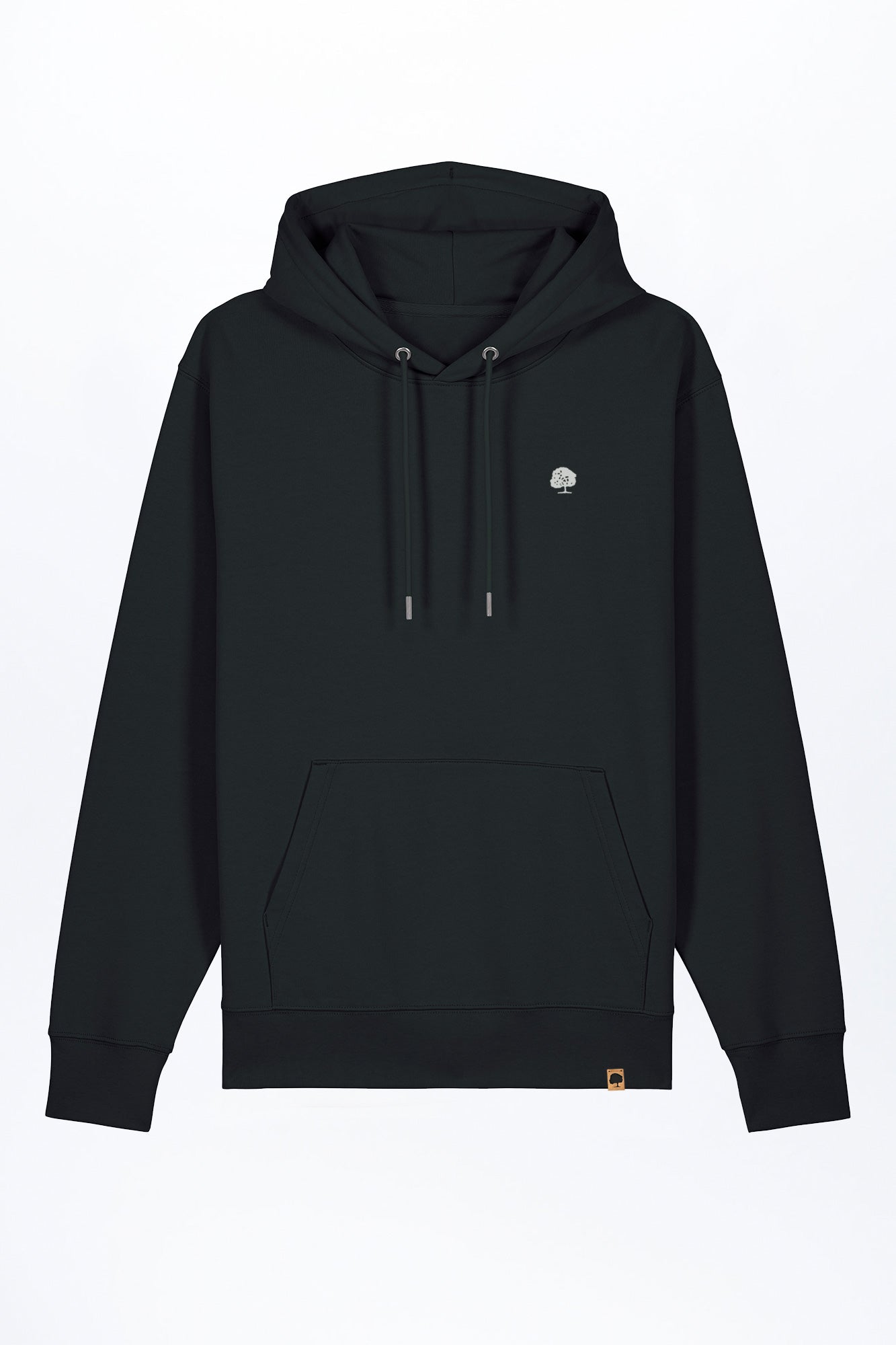 M-STSU177-Standard-Hoodie-aus-Bio-Baumwolle-Bio-Sweatshirts-IPERIO-Black-Vorne