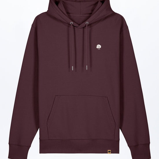 M-STSU177-Standard-Hoodie-aus-Bio-Baumwolle-Bio-Sweatshirts-IPERIO-Red-Brown-Vorne