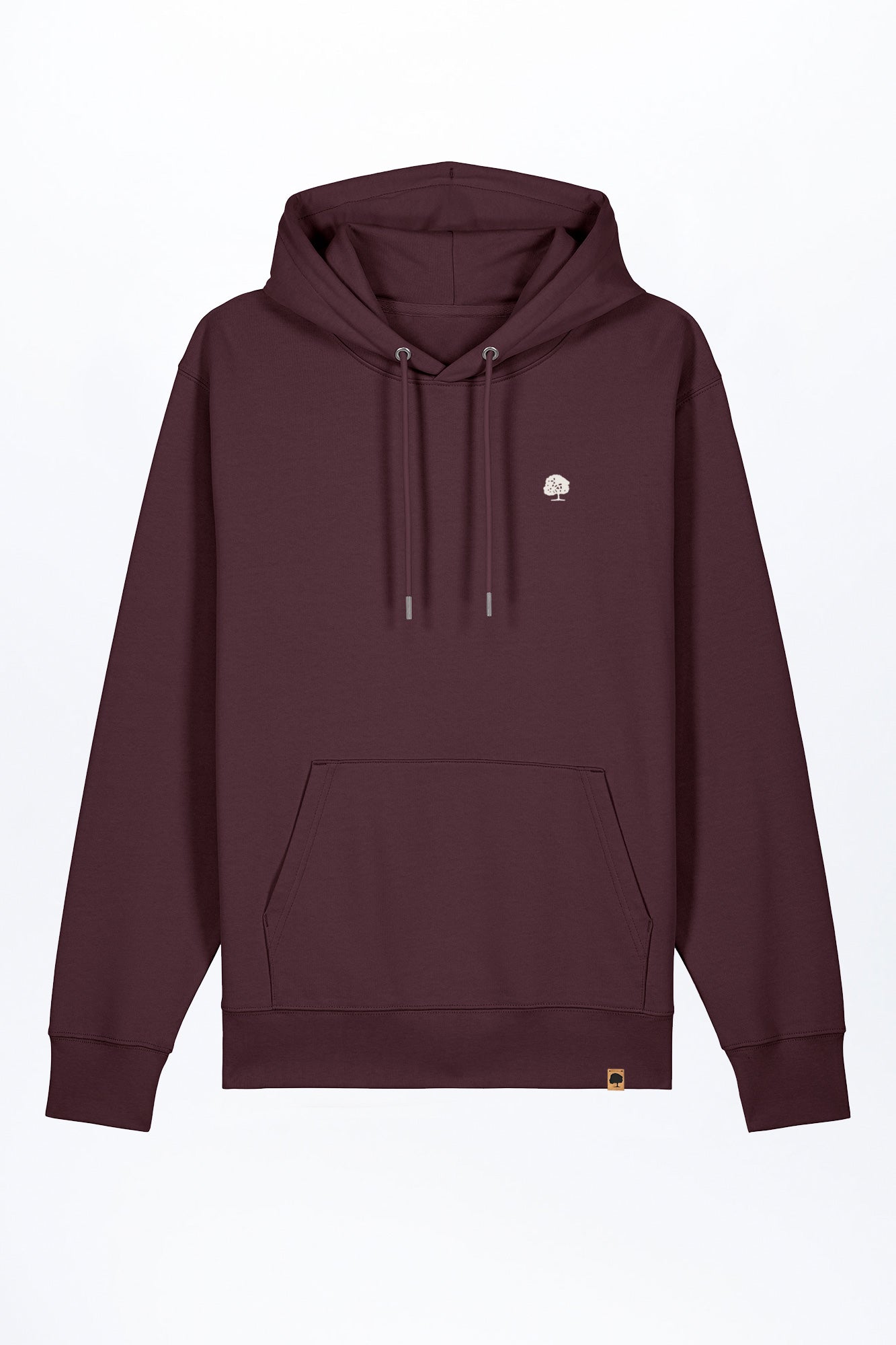 M-STSU177-Standard-Hoodie-aus-Bio-Baumwolle-Bio-Sweatshirts-IPERIO-Red-Brown-Vorne
