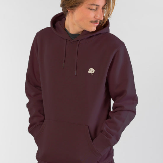 M-STSU177-Standard-Hoodie-aus-Bio-Baumwolle-Bio-Sweatshirts-IPERIO-Red-Brown-Vorne2