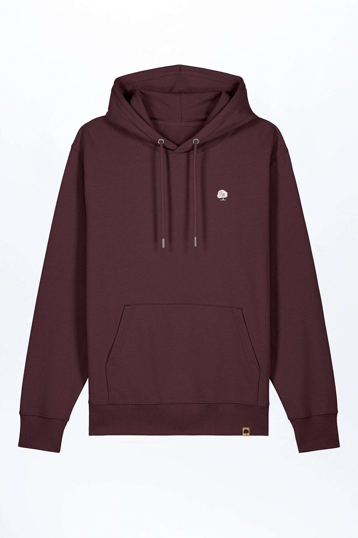 M-STSU177-Standard-Hoodie-aus-Bio-Baumwolle-Bio-Sweatshirts-IPERIO-Red-Brown-Vorne