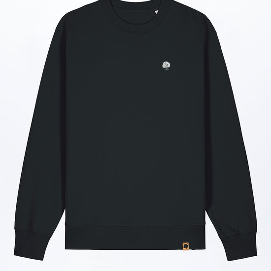 M-STSU178-Standard-Sweatshirt-aus-Bio-Baumwolle-Zertifizierte-Mode-CUCUNA-Black-Vorne