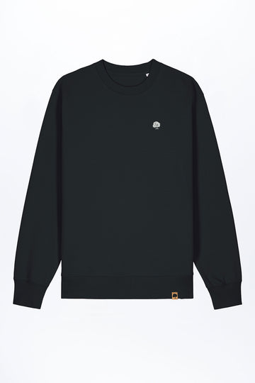 M-STSU178-Standard-Sweatshirt-aus-Bio-Baumwolle-Zertifizierte-Mode-CUCUNA-Black-Vorne