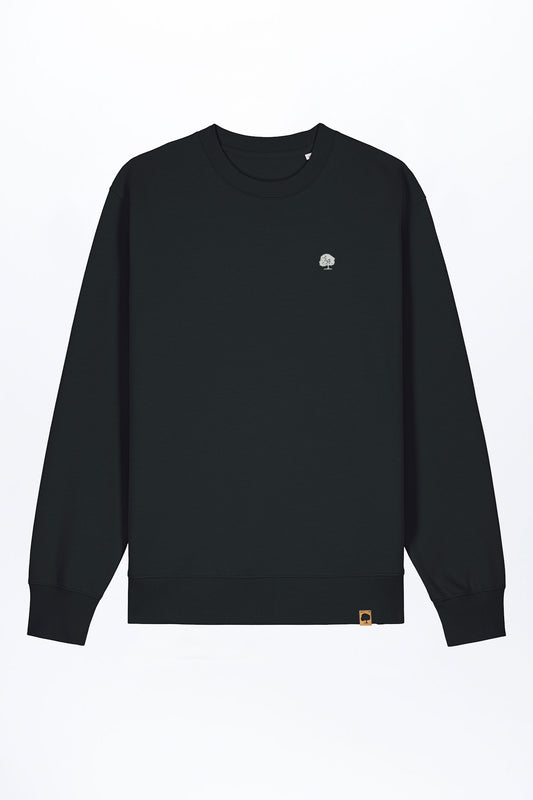 M-STSU178-Standard-Sweatshirt-aus-Bio-Baumwolle-Zertifizierte-Mode-CUCUNA-Black-Vorne