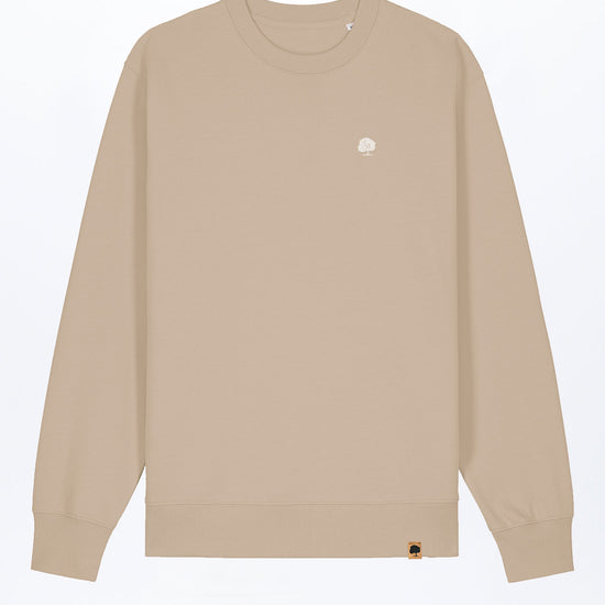 M-STSU178-Standard-Sweatshirt-aus-Bio-Baumwolle-Zertifizierte-Mode-CUCUNA-Desert-Dust-Vorne