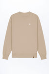M-STSU178-Standard-Sweatshirt-aus-Bio-Baumwolle-Zertifizierte-Mode-CUCUNA-Desert-Dust-Vorne