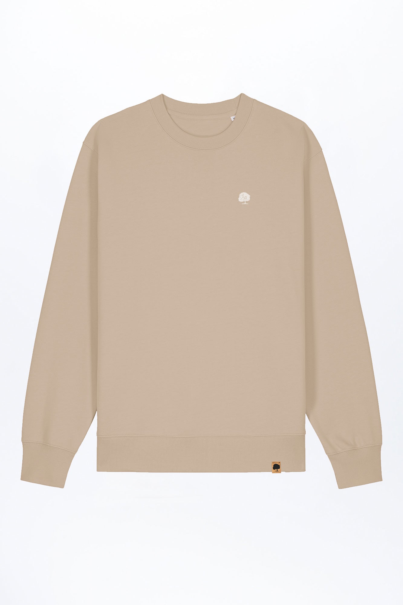 M-STSU178-Standard-Sweatshirt-aus-Bio-Baumwolle-Zertifizierte-Mode-CUCUNA-Desert-Dust-Vorne