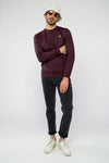 M-STSU178-Standard-Sweatshirt-aus-Bio-Baumwolle-Zertifizierte-Mode-CUCUNA-Red-Brown-Vorne4