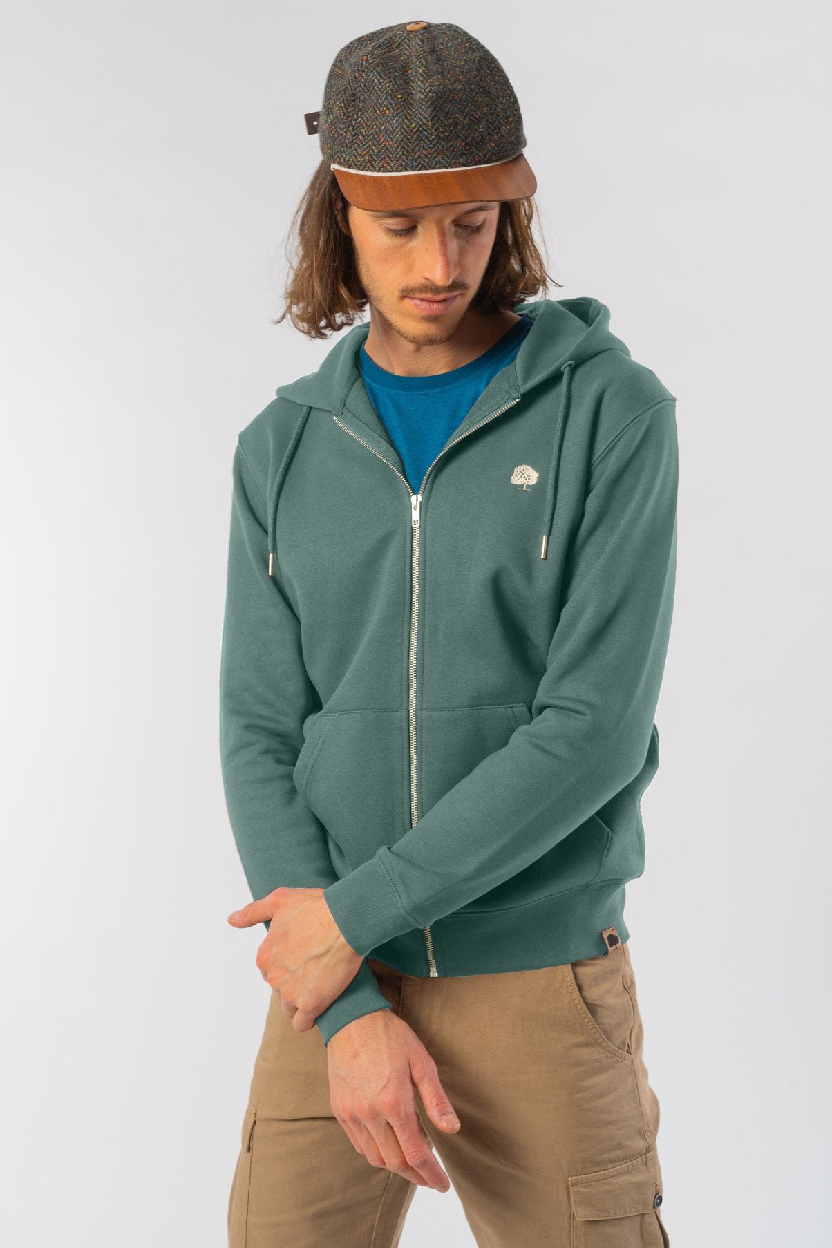 M-STSU179-Standard-Zipper-aus-Bio-Baumwolle-Online-Shop-Mode-VINCENTIO-Green-Bay-Vorne2