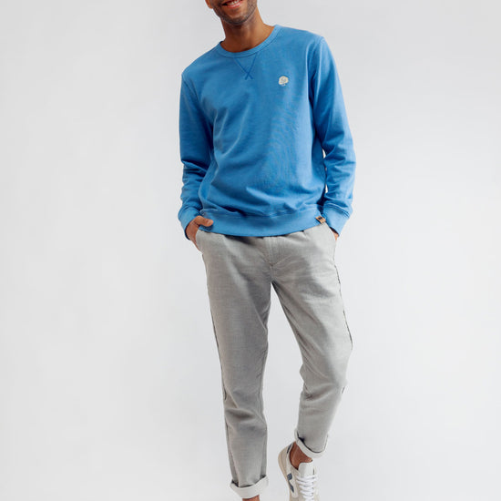 M-STSU720-Nachhaltiges-Vintage-Sweatshirt-Cadet-Blue-Vorne