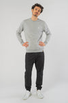 M-STSU823-Maenner-Faires-Sweatshirt-Nachhaltig-Heather-Grey-Vorne