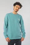 M-STSU823-Standard-Sweatshirt-aus-Bio-Baumwolle-Bio-Faire-Kleidung-Herren-TITULUS-Teal-Monstera-Vorne2