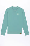 M-STSU823-Standard-Sweatshirt-aus-Bio-Baumwolle-Bio-Faire-Kleidung-Herren-TITULUS-Teal-Monstera-Vorne9